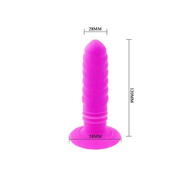 Plug anale a torsione con vibrazioni multiple, silicone sicuro